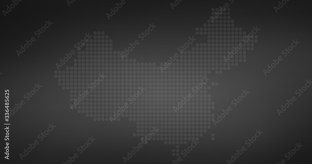 Obraz premium China country map backgraund made from halftone dot pattern, Vector illustration isolated on black background