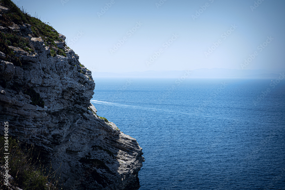 View of Sardinia from Bonifacio
, Corsica, France, Europe