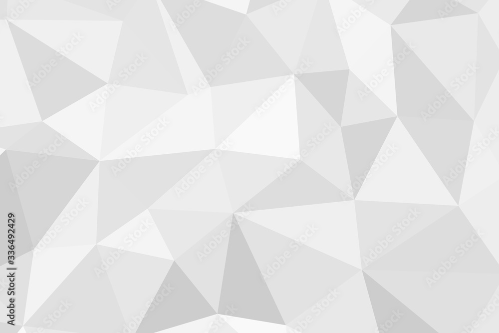 Grey silver abstract polygonal background. Applicable for cover design, invitations, presentations, flyers, posters, business cards. Contemporary art. Vector illustration EPS 10.