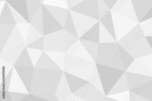 Grey silver abstract polygonal background. Applicable for cover design, invitations, presentations, flyers, posters, business cards. Contemporary art. Vector illustration EPS 10.