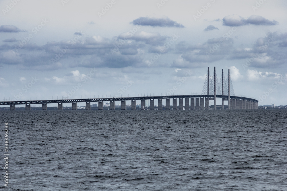 The Oresund Bridge between Denmark and Sweden