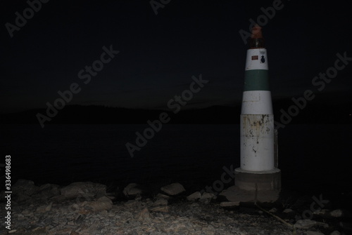 lighthouse at night