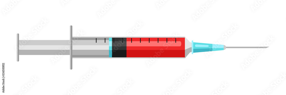Illustration of medical syringe. Illustration of medical syringe.