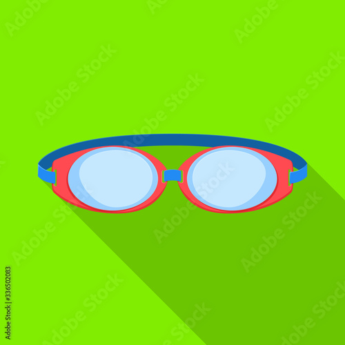 Isolated object of glasses and eyewear symbol. Graphic of glasses and eyewear stock symbol for web.