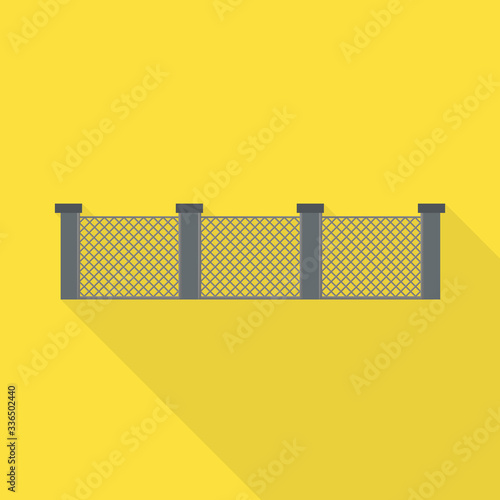 Vector illustration of fence and wall logo. Web element of fence and border stock vector illustration.