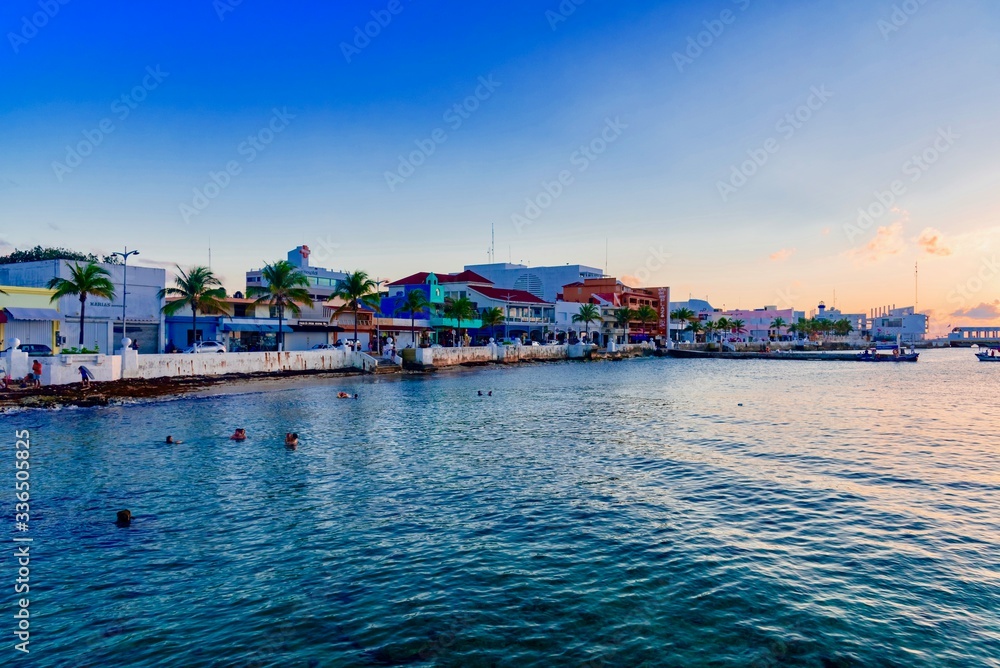 panorama of Cozumel island in Mexico