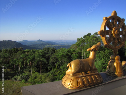 CHAGDUD GONPA KHADRO LING BUDDHIST TEMPLE - TRES COROAS, RIO GRANDE DO SUL, BRAZI - PADMASAMBHAVA PALACE photo