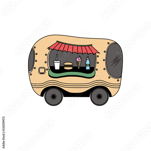 cafe on wheels in van 2d