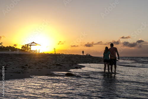 Photography sunset at the beach varadero cuba