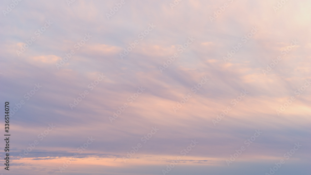pink and blue sunrise cloudscape background texture