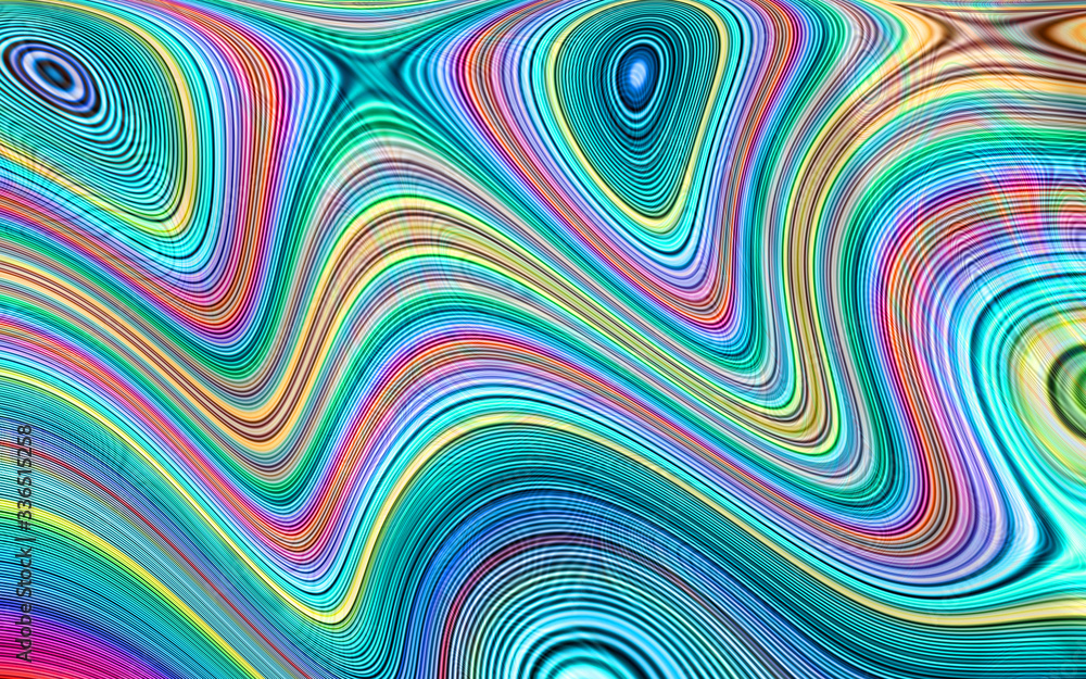 abstract fractal psychedelic shape texture, Digital illustration art work.