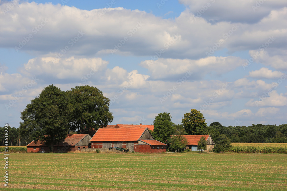 Bauernhof in Westfalen im Sommer