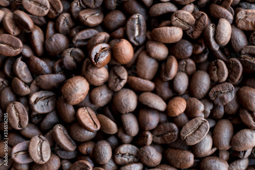 roasted coffee beans  can be used as a background.