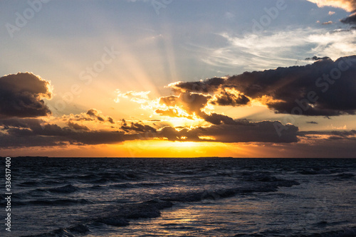 Photography sunset at the beach varadero cuba