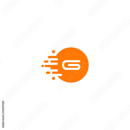 molecule initial Letter G Logo design