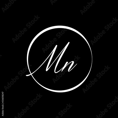 Initial MN letter Logo Design vector Template. Abstract Letter MN logo Design