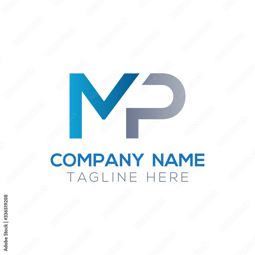 Initial MP letter Logo Design vector Template. Abstract Letter MP logo Design Initial MP letter Logo Design vector Template. Abstract Letter MP logo Design