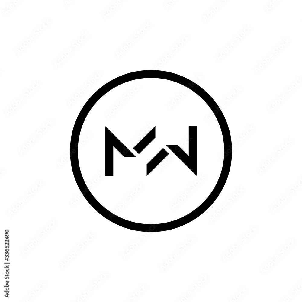 Initial MW letter Logo Design vector Template. Abstract Letter MW logo Design Initial MW letter Logo Design vector Template. Abstract Letter MW logo Design