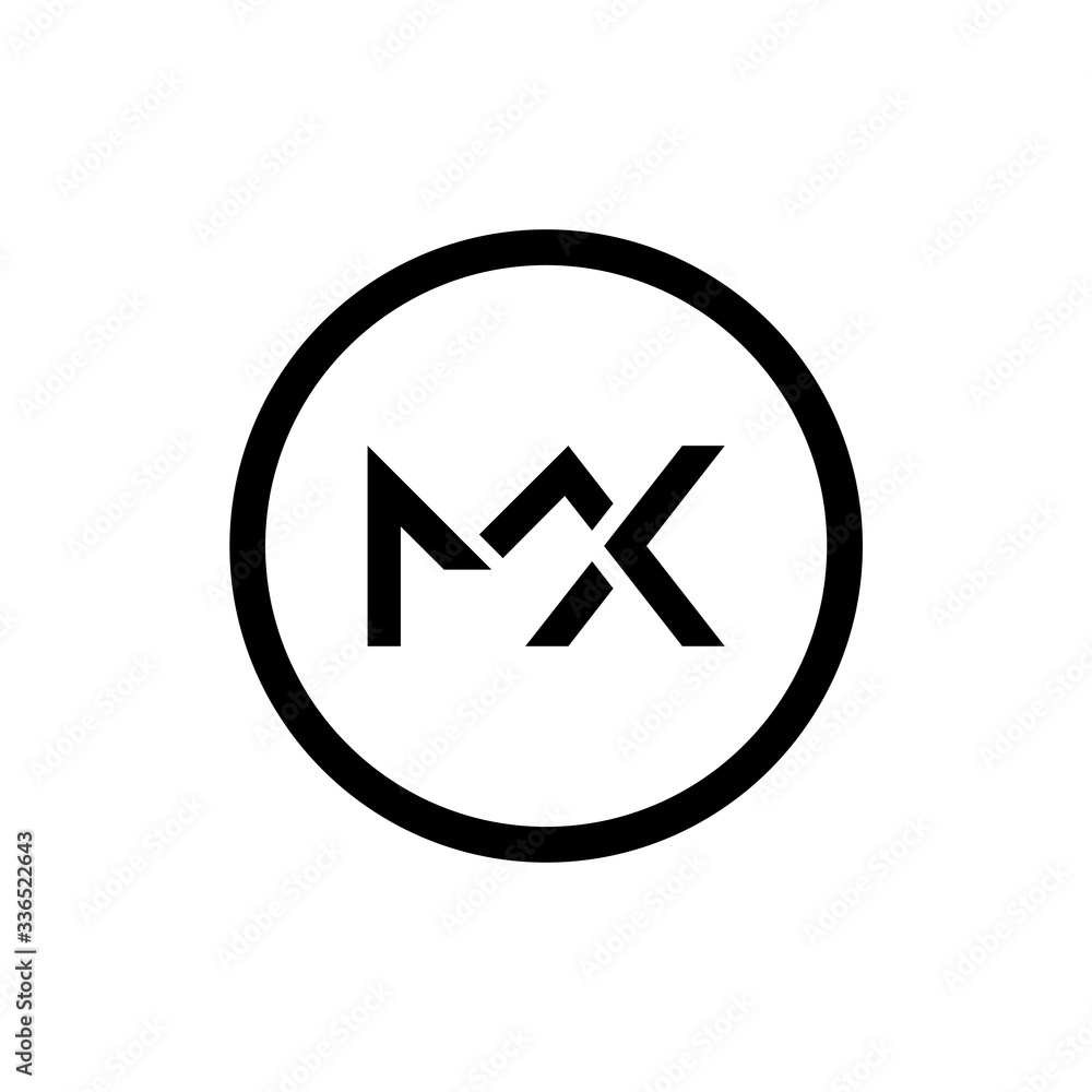 Initial MX letter Logo Design vector Template. Abstract Letter MX logo Design Initial MX letter Logo Design vector Template. Abstract Letter MX logo Design