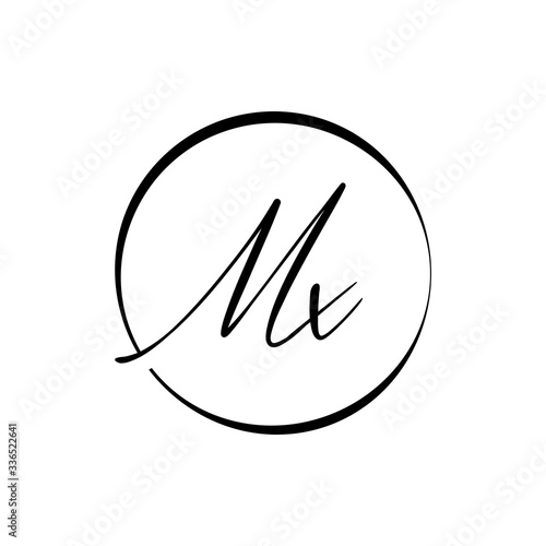 Initial MX letter Logo Design vector Template. Abstract Letter MX logo Design