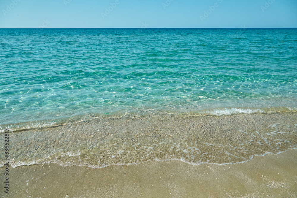 sea blue clear water sand