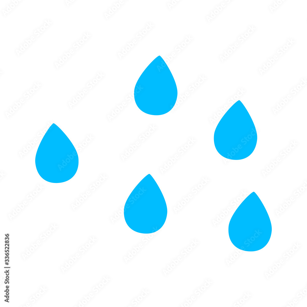 vector rain drop icon  