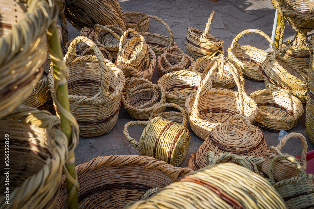 Hand made Cypriot Straw baskets
