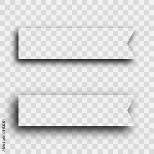 Dark transparent realistic shadow