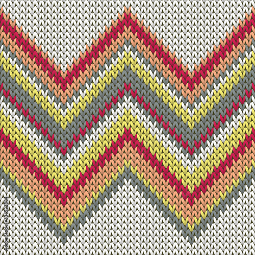 Vintage zig zal lines knit texture geometric 