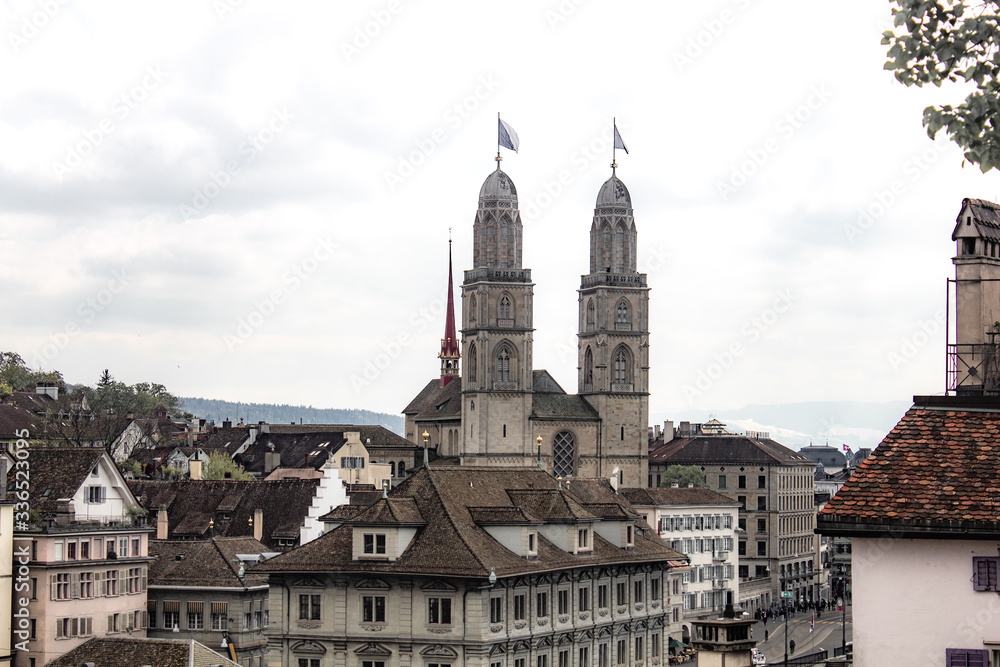 Naklejka premium Zurich in Switzerland in early spring