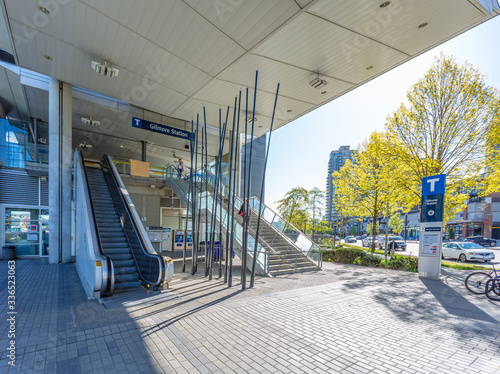 Skytrain Station in Burnaby photo