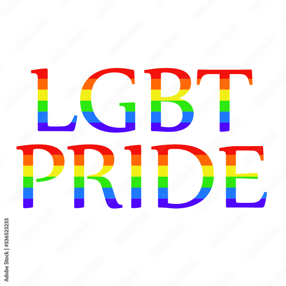 LGBT pride flag or Rainbow pride flag include of Lesbian, gay, bisexual, and transgender flag of LGBT organization. Vector illustration.