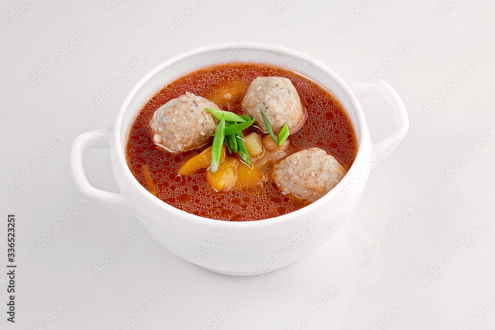 soup meat broth in a deep dish soup meat broth in a deep dish