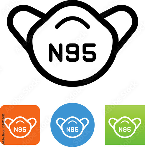 N95 Respirator Mask Icon