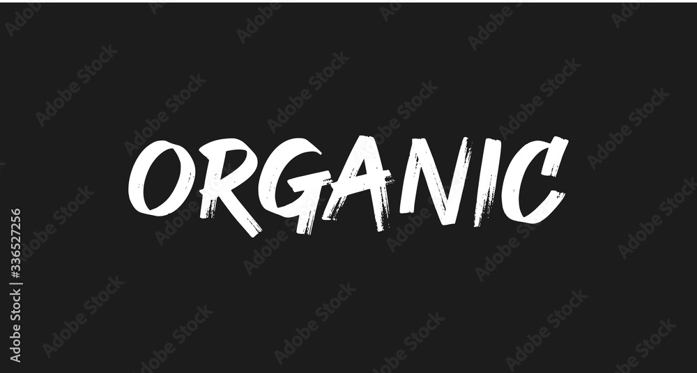 Obraz premium Organic text lettering. Hand drawn style type. Calligraphy letters.