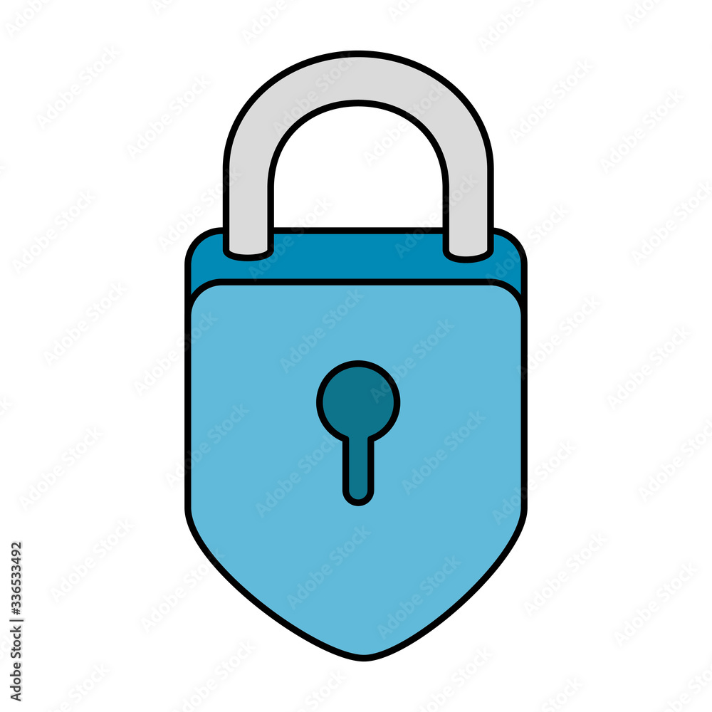Padlock design of Security lock access door house safe safety and protection theme Vector illustration Padlock design of Security lock access door house safe safety and protection theme Vector illustration