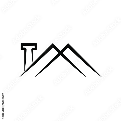 Roof icon template