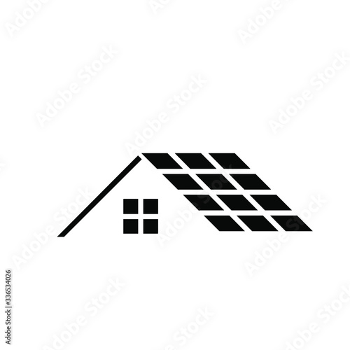 Roof icon template