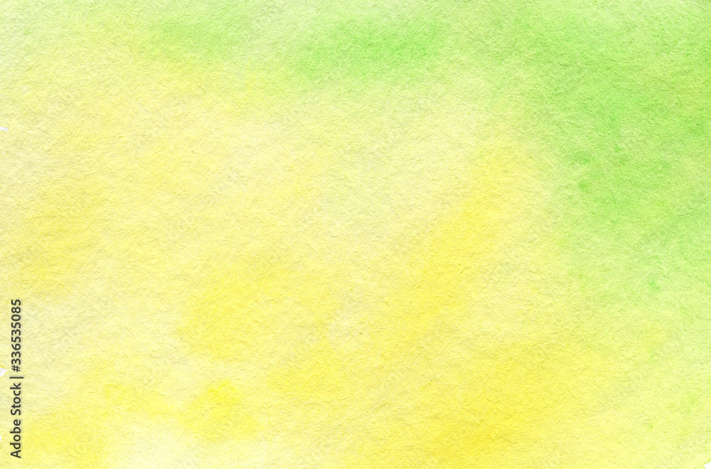 Watercolor hand painted abstract Yellow green background. Subtle ink gradient on textured paper. Creative aquarelle painted spring colors canvas for splash design, invitation, vintage template Watercolor hand painted abstract Yellow green background. Subtle ink gradient on textured paper. Creative aquarelle painted spring colors canvas for splash design, invitation, vintage template