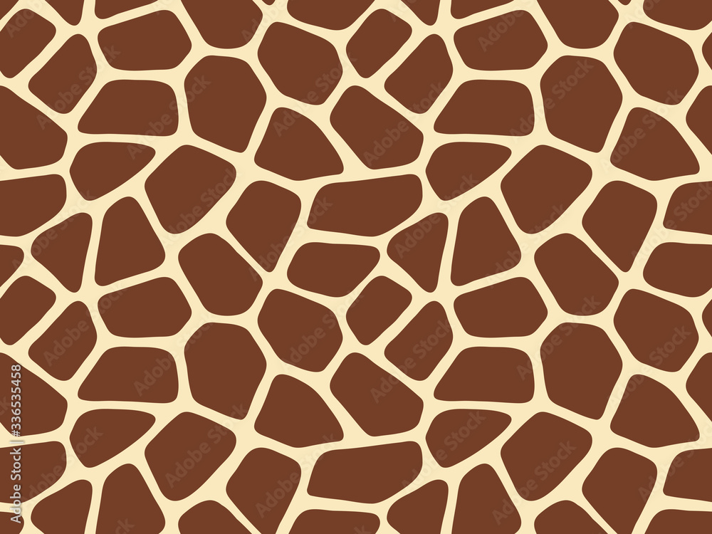 Giraffe seamless pattern skin print design. Wild animal hide artwork background. Vector illustration Giraffe seamless pattern skin print design. Wild animal hide artwork background. Vector illustration