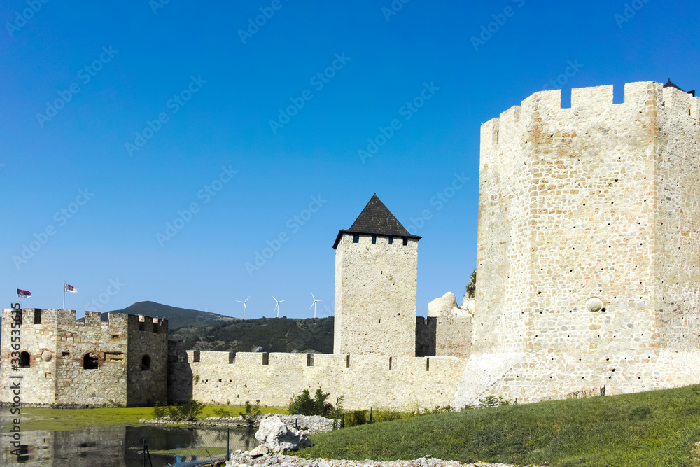 Golubac Fortress -  medieval fortified town, Serbia