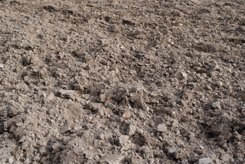 Plowed land before sowing crops. Plowed land before sowing crops.