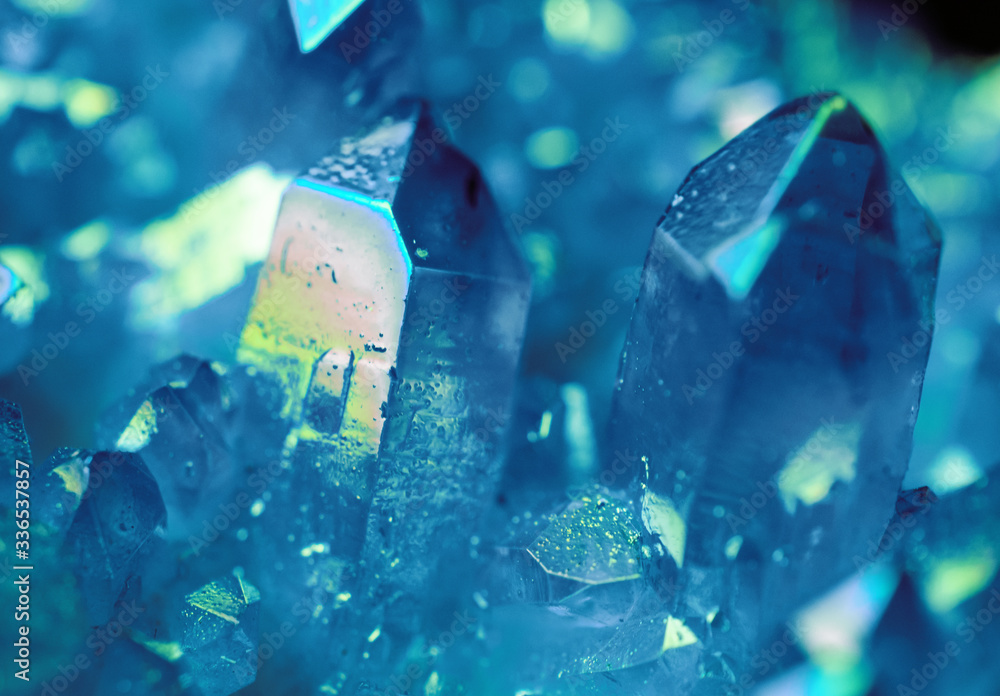 Aquamarine Geode Crystals Stock Photo | Adobe Stock