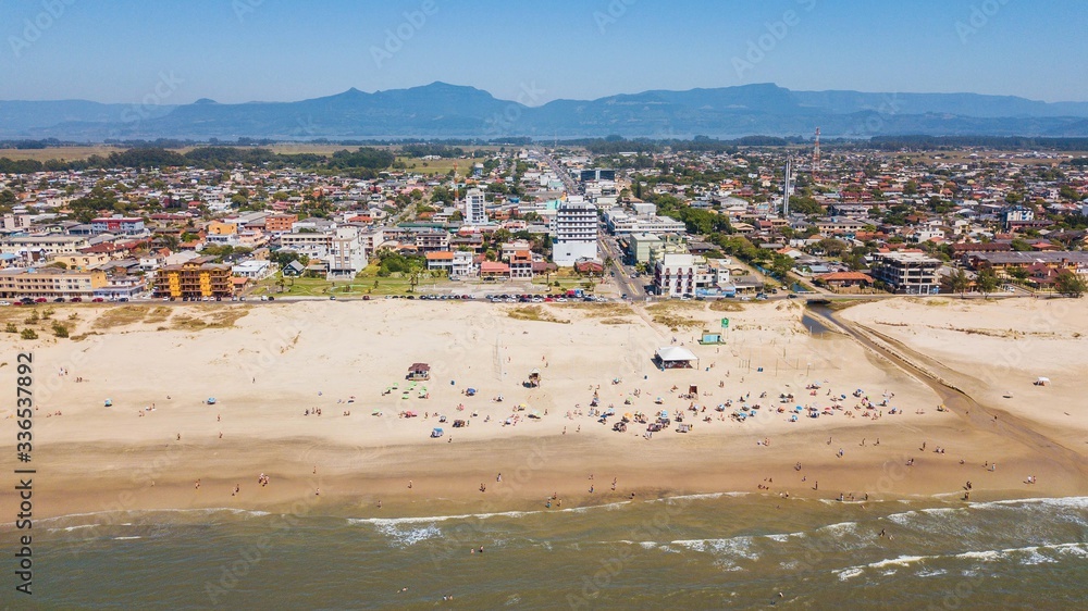 Arroio do Sal - RS. Aerial view of the beach and town of Arroio do Sal - RS - Brazil Arroio do Sal - RS. Aerial view of the beach and town of Arroio do Sal - RS - Brazil