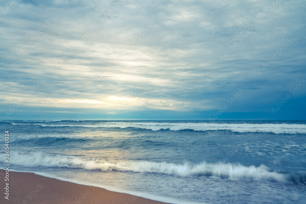Abstract seascape background. Tropical beach sunset Abstract seascape background. Tropical beach sunset