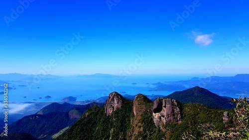 Mountain peaks. Great panorama of Brazil mountains.