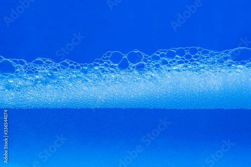 Close up of beautiful curve and nice bubble of drinking water isolated background