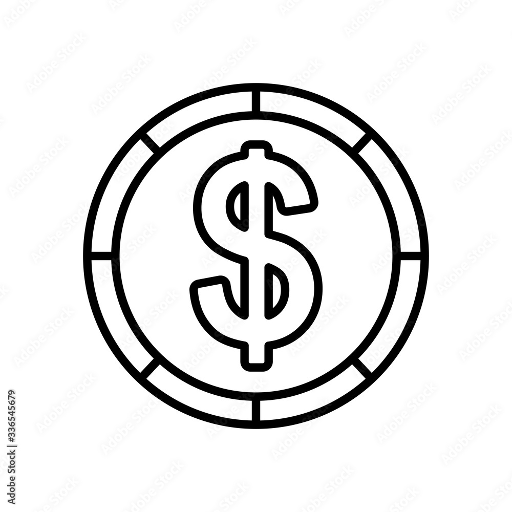 oil crash concept, money coin icon, line style oil crash concept, money coin icon, line style
