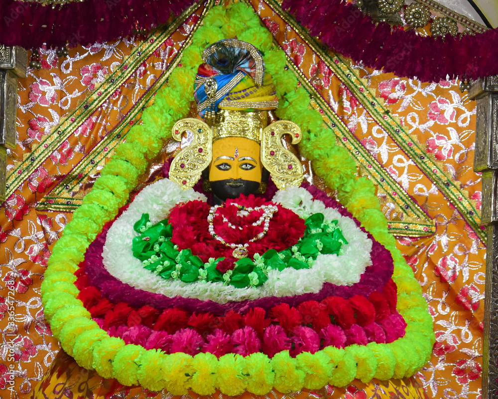Statue of the world famous Khatu Shyam temple of India Stock Photo | Adobe Stock Statue of the world famous Khatu Shyam temple of India Stock Photo | Adobe Stock
