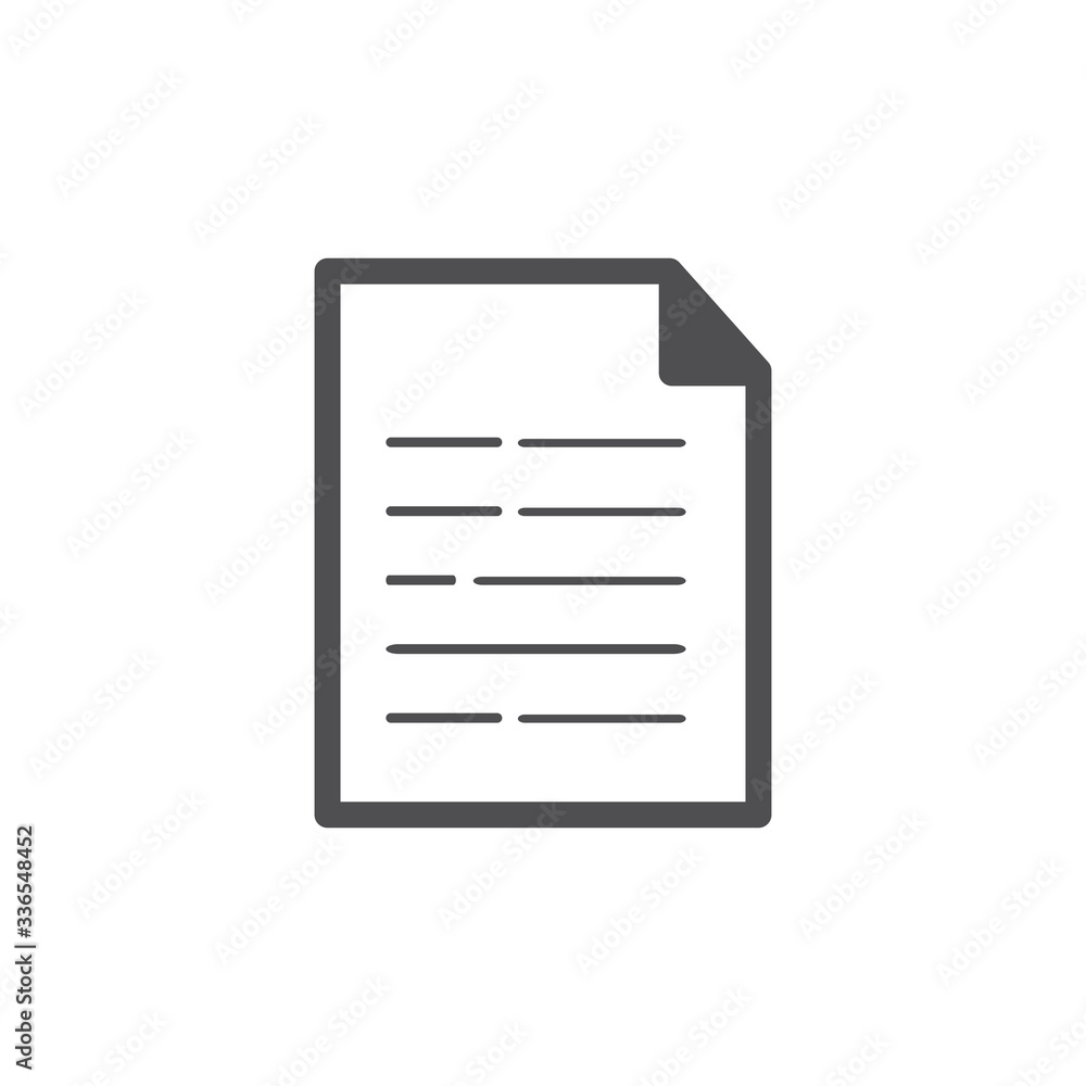 Document flat design illustration Document flat design illustration